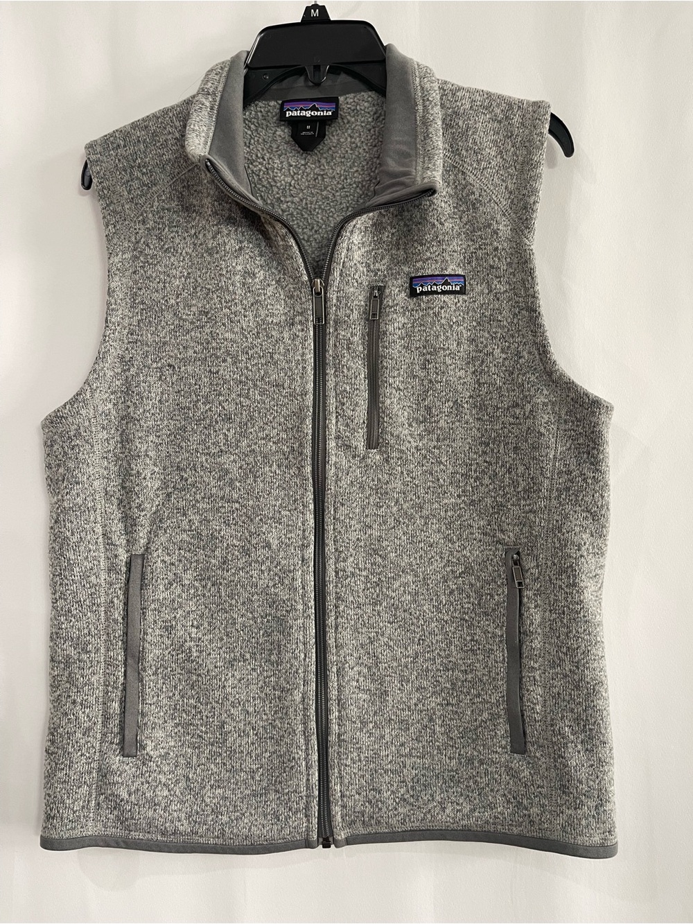 Patagonia Better Sweater Gray Heather Zip-Up Fleece Vest women’s medium